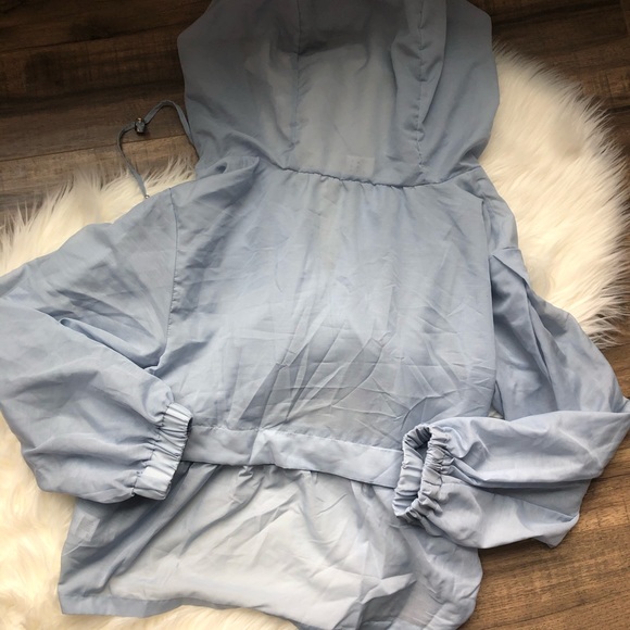 A New Day Sheer Blue Zip Up Jacket NWT M - Picture 3 of 7